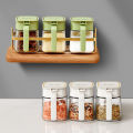 Kitchen seasoning jar salt jar seasoning box seasoning bottle combination set oil pot seasoning jar glass box home. 