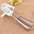 Rotary Manual Hand Whisk Egg Beater Mixer Blender Stainless Steel Kitchen Tools. 