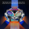 KOKKO X42 Cell Phone Cooler Fan With Temperature Digital Display Cooler Customized RGB Lighting Semiconductor Heatsink Cooling. 