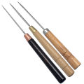 Wooden Handle Awl Sewing Hole Puncher Awl Tool For Diy Handmade Stitcher Needlework Craft Repair Tool. 