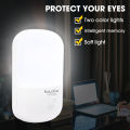 Energy Saving Night Light Plug-in LED Feeding Socket Lamp Indoor Lighting Bedroom Night Bedside Lamp US Two-color Lamp 1Pcs. 