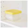 IKEA PRUTA Food container,  transparent, yellow  03 pack. 