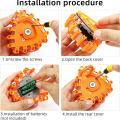 3Piece Roadside Safety Warning Lights Warning Light Roadside Warning Safety Disc Beacon Flashing Flare Kit ,Triangle. 