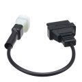 6 Pin to OBD 16 Pin Adapter OBD2 Fault Diagnostic Cable for KTM Duke RC 2011 - 2017 Motorcycles. 