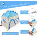 Castle Play Tent Kids Teepee Tent Large Children Playhouse Oxford Fabric Children Playhouse Indoor Outdoor with Carry Bag Portable Playhouse Boys & Girls Birthday Gift Kids Play tent prince Princess. 