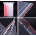 10*15CM - 100pcs/pack Resealable Zip Lock Bags Self Seal Clear Plastic Ziplock Poly Bag Food Storage Package. 