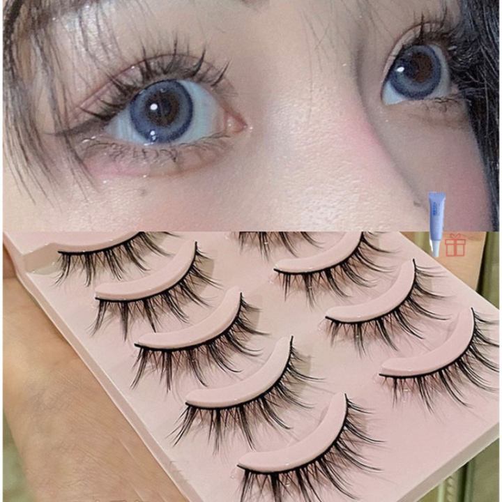 [New arrivals] Set of 5 pairs of beautiful natural princess-style 3D false eyelashes for women