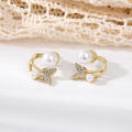 Butterfly Pearl Earrings Small And Stylish Earrings Women'S Light Luxury Earrings High-End Feeling Earrings. 
