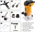 WORKSITE Woodworking Electric 500W Router Trimmer Wood Milling Engraving Slotting Trimming Hand Carving Machine Cord Wood Router/PLM5002. 