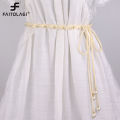 Elegant Pearl Waist Chain for Women Thin Rope Belt Adjustable Waistband Ladies Casual Dress Skirt Clothes Decorative Accessories. 