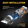 AUXITO 2pcs No Hyper Flash T20 W21W WY21W 7440 7440NA LED Turn Signal Light Bulbs Canbus Error Free Car Lamp Amber. 