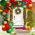 100pcs Red Green Balloons - 12 Inch Latex Christmas Balloons for Christmas Themed Party Decorations. 