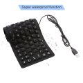Flexible Keyboard Mini Foldable Wired Usb Computer Keyboards Portable Waterproof Silicone Soft Slim Folding Gaming Keypad For Laptop. 
