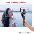 Q18 Desktop Gimbal Stabilizer with Smart Tracking Mode, Selfie Stick Tripod with Remote Control for iPhone Cell Phone Smartphone. 