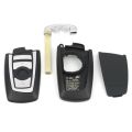 Car Smart Remote Key Fob Case Blade For Bmw F10 F20 F30 F40 1 3 5 Series 4Button. 