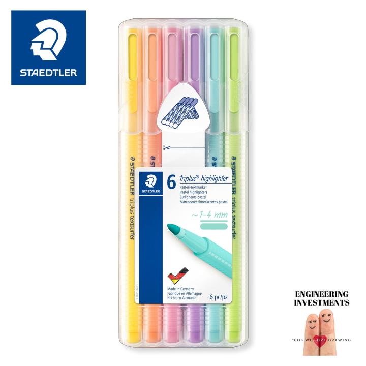 STAEDTLER%C2%AE%20Triplus%20Textsurfer%20362%20CSB6%20Triangular%20Highlighter%206%20Set%20-%20Image%203