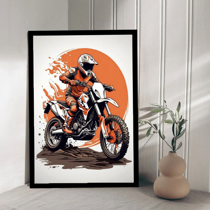 A4%20Sized%20Poster%20Bikes%20Motorcycles%20Stunts%20Wall%20Posters%20PVC%20Framed%20Wall%20Decors%20-%20Image%208