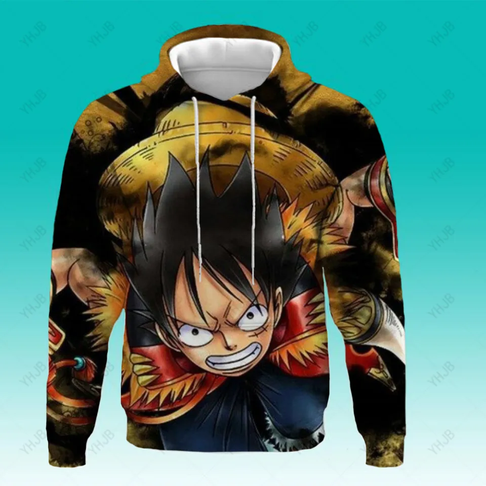 One Piece Hoodies Anime Sweatshirts Hoodie Kids Sweatshirt Loose Pullover Hip Hop Harajuku Clothes Kids Clothing Daraz.lk