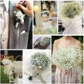 Artificial Home Party Gypsophila Bouquet Plant Silk Flowers. 