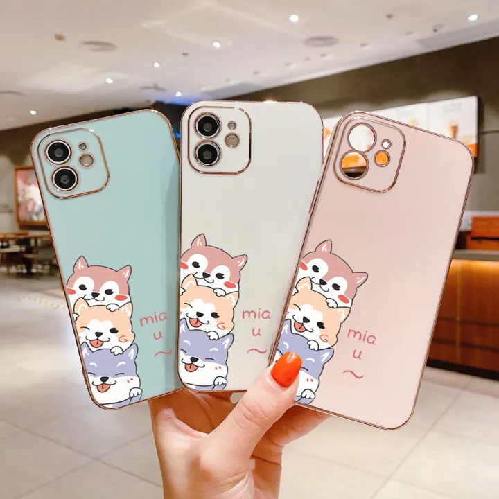 AnDyH%20Casing%20Case%20For%20VIVO%20Y01%20Y01A%20Case%20Fashion%20Cute%20Cartoon%20Dogs%20Luxury%20Chrome%20Plated%20Soft%20TPU%20Square%20Phone%20Case%20Full%20Cover%20Camera%20Protection%20Anti%20Gores%20Rubber%20Cases%20For%20Girls%20-%20Image%203