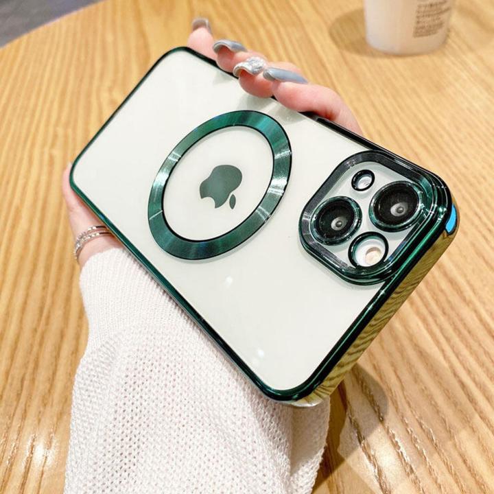Magsafe%20Magnetic%20Wireless%20Charger%20Phone%20Case%20Build-in%20Lens%20Camera%20Protetion%20Soft%20Clear%20Casing%20Transparent%20Silicone%20Back%20Cover%20for%20iPhone%206%20/%206s%20/%207%20/%208%20/%20Plus%20/%20X%20XS%20XR%2011%2012%2013%2014%20Pro%20Max%20SE%202020%20-%20Image%202