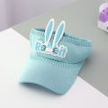 Kids Baseball Hat 3D Rabbit Ears Outdoor Baby Sunscreen Hat. 