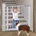 Baby safety Gates Baby Fence for Stairs Child Lock Swing Open Portable Extendable Automatic Infant Fence Door Stair Baby Safety Gate| 75-82cm length|BC. 