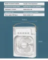 Mini Air Cooler LED Night Light Water Mist Fun 3 In 1 Air Humidifier. 