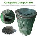 Collapsible Compost Bin,Yard Waste Bag, Reusable Heavy Duty Garden Leaf Waste Bag Yard Compost Bin Composting Fruit. 