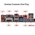 Dust Plug Set Desk Hosts Motherboard Chassis Graphics Dust Sper Protectors Cap Cover Notebook Usb Com Sata Pic Rj45. 