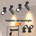 CANMEIJIA Spot Light 220V Foldable LED Downlights Track Lights Ceiling Lights 40W Surface Mounted Spotlight. 