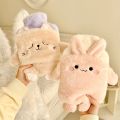 Kawaii Insulating Hot Water Bottle Cute Plush Rubber Hand Foot Belly Warmer Explosion-proof Hot Water Bag For Women Period Pain. 