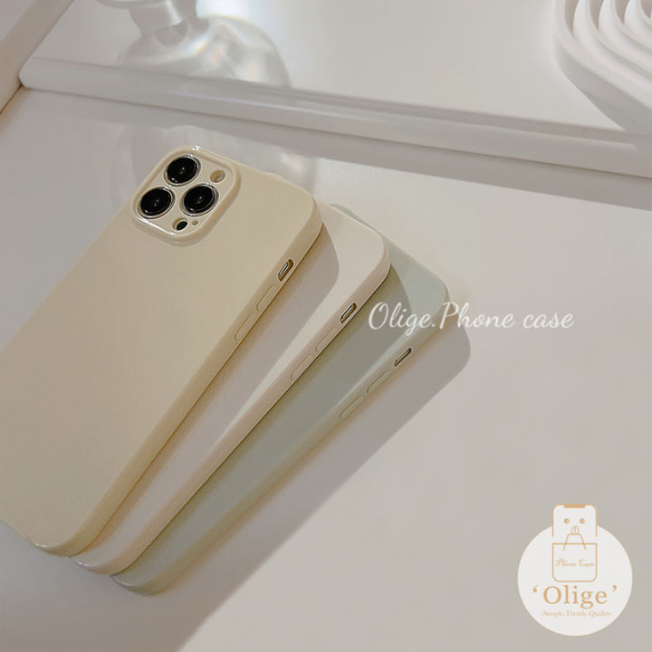 Olige%20Case%20For%20iPhone%2013%2012%2011%20Pro%20Max%20Korean%20Fashion%20Cream%20Shell%20Macaron%20Candy%20Colorful%20Straight%20Edge%20Lens%20Protector%20Soft%20Silicone%20Phone%20Case%20Back%20Cover%20-%20Image%204