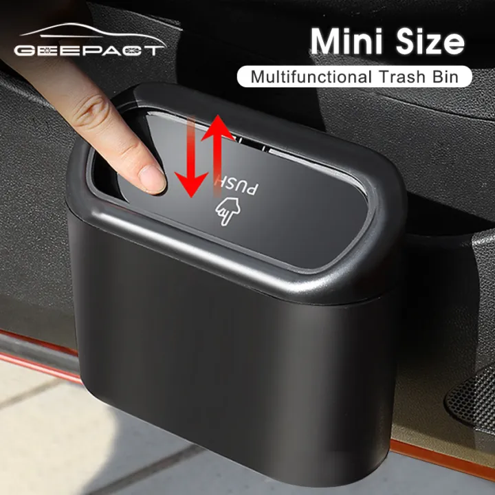 Geepact%20Car%20Mini%20Trash%20Bin%20Flip%20Lid%20Dust%20Bin%20Car%20Portable%20Dustbin%20Hanging%20Vehicle%20Garbage%20Waterproof%20Recycling%20Bin%20Dust%20Case%20Storage%20Box%20Square%20Pressing%20Type%20Trash%20Can%20Wastebasket%20Organizer%20Auto%20Interior%20Accessories%20for%20Car%20Office%20Home%20-%20Image%202