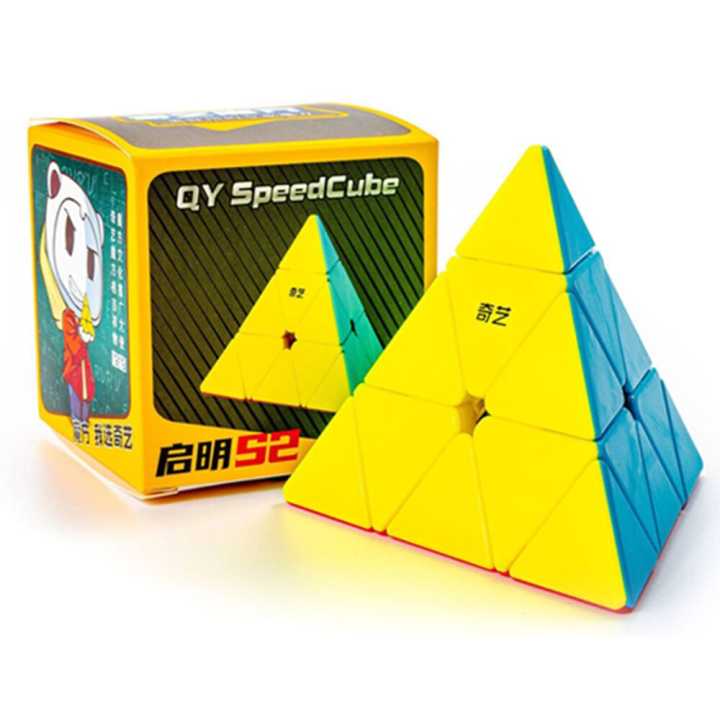 Professional Pyramid Speed Cube Rubik Cube Sticker Less 3×3x3 Triangle Cube Puzzle Fidget Toy