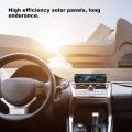JDXHLAU Car Solar Digital Clock with LCD Time Date In-Car Temperature Display for Outdoor Personal Car Part Decoration A. 