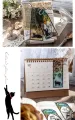 Panda Online 6PCS Helia's Daily Series PET Waterproof Bookmarks for Books Holder Share Book Markers Tab Decoration. 