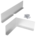 4 Pack Silver Gutter Splash Guards for House Roof Corner Diverter Roof Rain Diverter. 