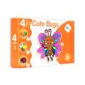 Cute Bugs 4 shaped puzzles. 