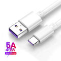 40W 5A 1m USB Type C Cable for Huawei Mate 30 20 P40 P30 P20 Pro Lite Super Fast Charge USB C Type-C cable for Xiaomi Huei & All type C Device. 