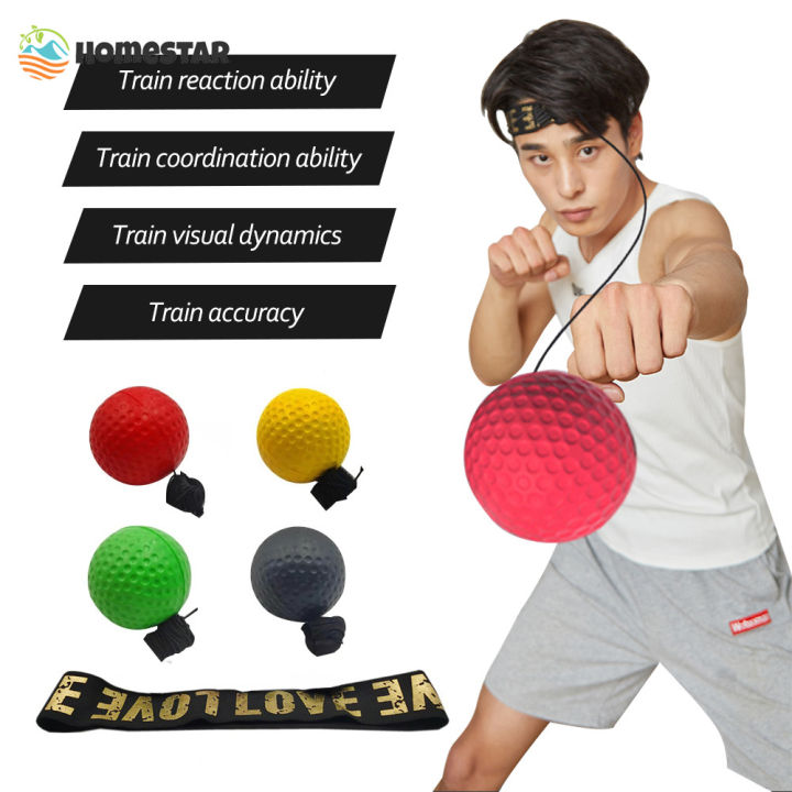 Homestar Boxing Speed Ball Head Band Fighting Speed Training Punch Ball MMA Sanda Boxer Hand Eye Reaction Home Sandbag Muay Thai Boxeo