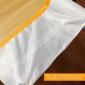 4 Rolls Clear Plastic Sheeting 4.9X 65.5 Ft Pre-Taped Masking Film Drop Cloths for Painting Automotive Painting Covering. 