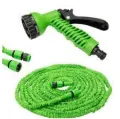 Expandable Garden Hose with 7-in-1 Spray Gun, Heavy-Duty Magic Hose Pipe with Quick Connector for Effortless Car Washing, Pet Cleaning, and Lawn & Garden Watering. 