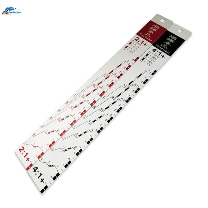 Stick Paint Ruler Car Paint Ruler 2:1/ 4:1 Aluminium Alloy Paint Stick for Mixing Car ...