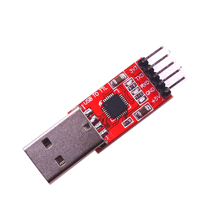 2 Moduli Convertitore USB A TTL 5PIN Con Chip 2102 - Adattatore Seriale UART STC 3.3V/5V - Con 8 Cavi Jumper - 4