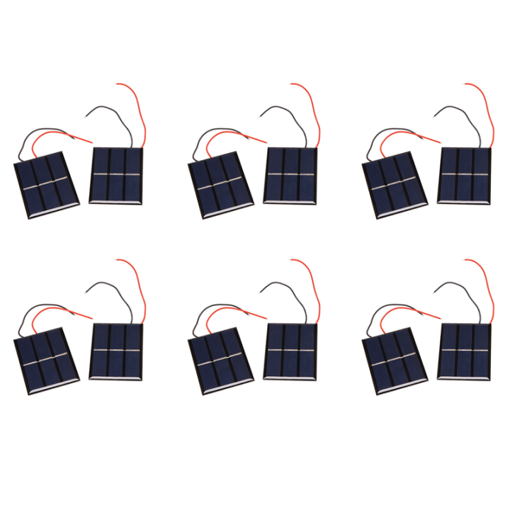 LKPCIGCXM 12 Pcs 1.5V 400mA 80x60mm Micro-Mini Solar Cells for Solar ...