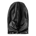 Uni Mens Women Cosplay Face Mask Latex Shiny Metallic Open Mouth Hole Headgear Full Face Mask Hood for Role Play Costume. 