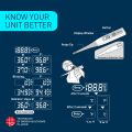 Omron MC 343 Flexible Tip Digital Thermometer With Quick Measurement of Oral, Underarm Temperature in Celsius & Fahrenheit, Water Resistant for Easy Cleaning. 