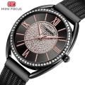 MINI FOCUS Women's Watch Light Luxury Diamond Inlaid Women's Watch Japanese Movement Waterproof Women's Watch 0425L. 