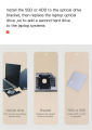 DM Life HDD Caddy 9.5mm & 12.7mm Aluminum Optical bay SATA 3.0 2nd External Hard Disk Caddy Hard Drive Box Enclosure D'VD Adapter 2.5 SSD Laptop ROM Replacement Dual Boot 5TB support. 